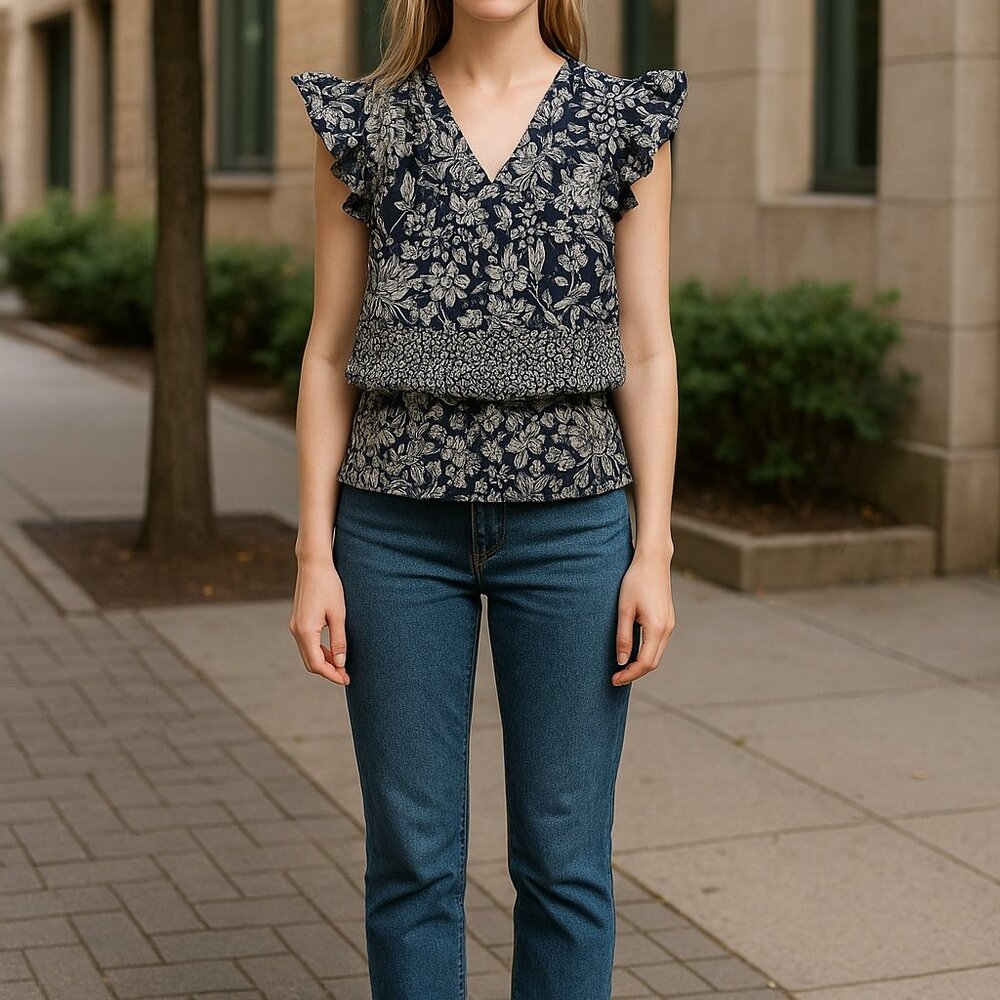 LUNA MOON Women's Blouse MEDIUM